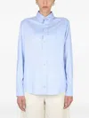 Ballantyne Blue Regular Solid Shirt In Blue