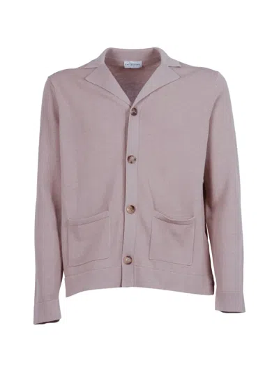 Ballantyne Button-up Patch-pocket Cardigan In Neutral