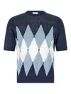 Ballantyne Argyle-pattern T-shirt In Blue