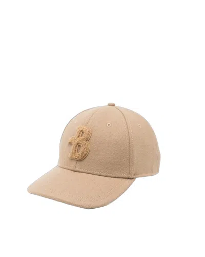 Ballantyne Cappellino Logo Con Visiera Light Camel In Neutral