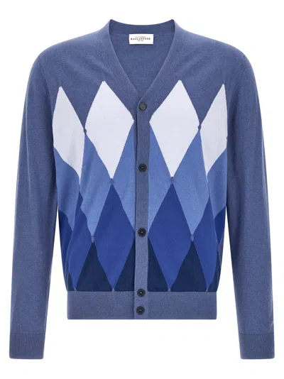 Ballantyne Cardigan Argyle Sweaters And Cardigans Blue