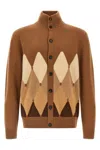 Ballantyne Cardigan Argyle Sweaters And Cardigans Brown In Black