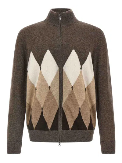 BALLANTYNE CARDIGAN ARGYLE