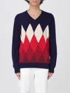 Ballantyne Blue Argyle Sweater