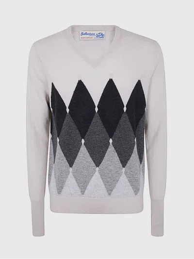 BALLANTYNE SWEATER BALLANTYNE MEN COLOR GREY,G01206020