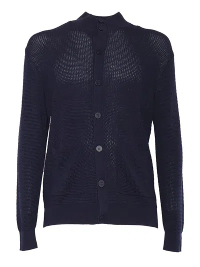 Ballantyne Cardigan In Blue