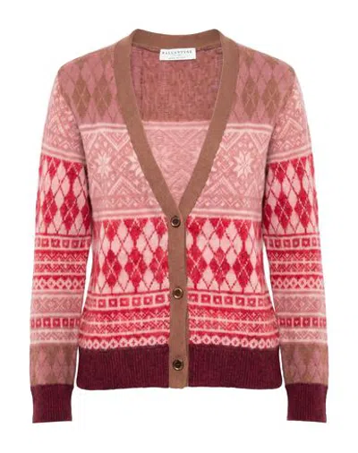 Ballantyne Cardigan In Bordeaux