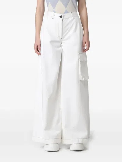 BALLANTYNE WIDE-LEG CARGO JEANS