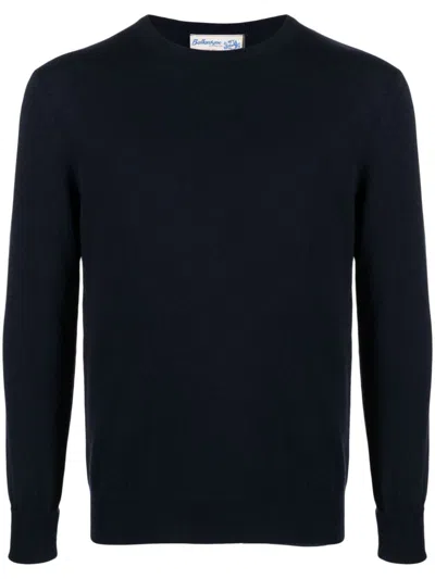 Ballantyne Cashmere Crew-neck Jumper In Blue