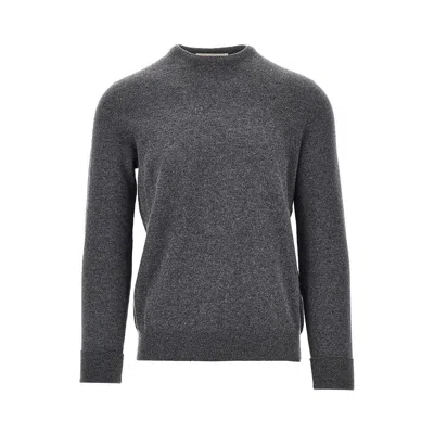 Ballantyne Cashmere Crewneck Sweater In Gray