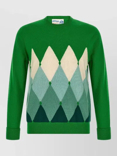 Ballantyne Cashmere Diamond Jumper In Multi