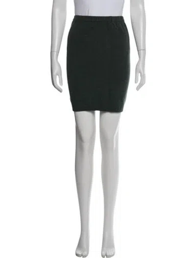 Pre-owned Ballantyne Cashmere Mini Skirt In Green
