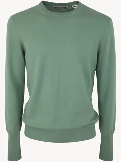 Ballantyne Cashmere Round Neck Pullover Clothing In Yellow
