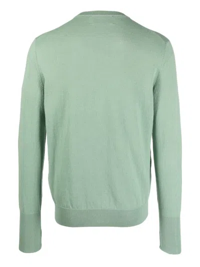 Ballantyne Crew-neck Cashmere Jumper In Green