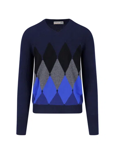 Ballantyne Cashmere Sweater In Blue