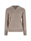 Ballantyne Cashmere Sweater In Brown