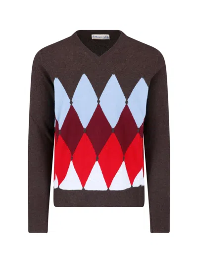 Ballantyne Cashmere Sweater In Multi