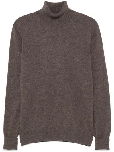 Ballantyne Cashmere Sweater In Brown