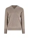 Ballantyne Cashmere Sweater In Neutral