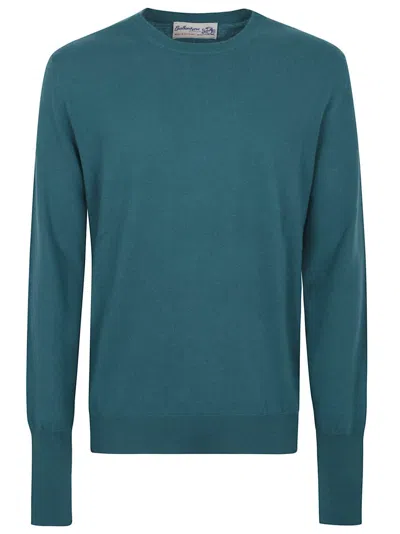 Ballantyne Cashmere Sweater With Crew Neck In Blue