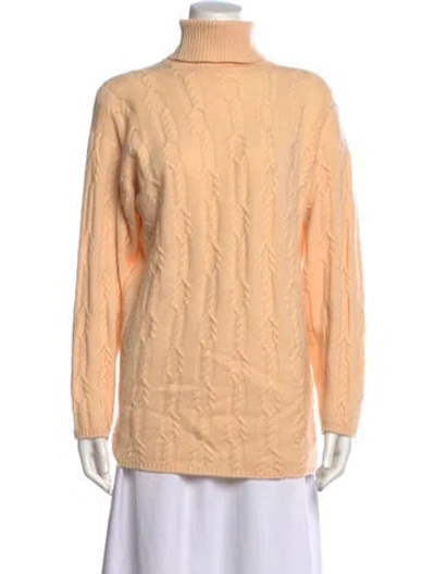 Pre-owned Ballantyne Cashmere Turtleneck Sweater In Neutrals