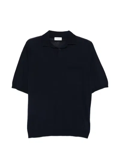 Ballantyne Chest-pocket Polo Shirt In Black