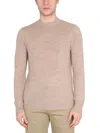 Ballantyne Lama Wool Sweater In Beige