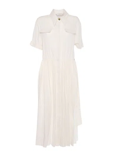 Ballantyne Classic Button-down Shirt Dress In White
