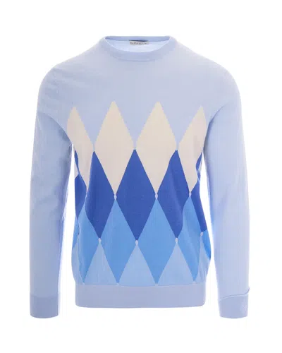 Ballantyne Elegant New Diamond Sweater For Men In Multi