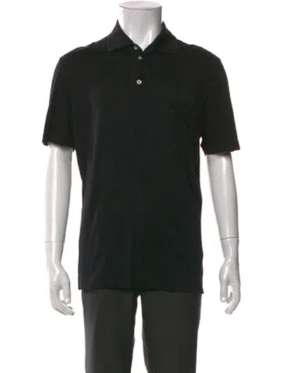 Pre-owned Ballantyne Collar Short Sleeve Polo Shirt In Black