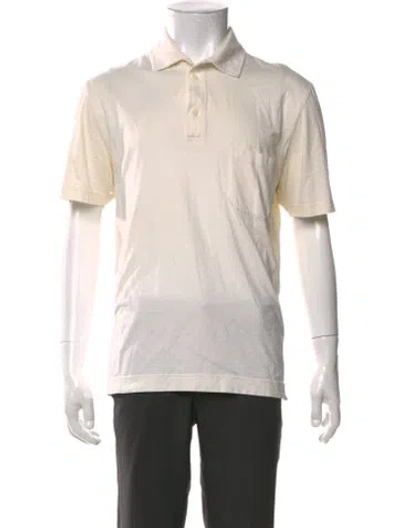 Pre-owned Ballantyne Collar Short Sleeve Polo Shirt In Neutrals