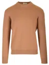 Ballantyne Cotton And Cashmere Sweater Knitwear Brown