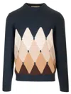 Ballantyne Argyle-intarsia Jumper