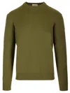 Ballantyne Cotton And Cashmere Sweater Knitwear Green
