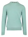 Ballantyne Cotton And Cashmere Sweater Knitwear Green