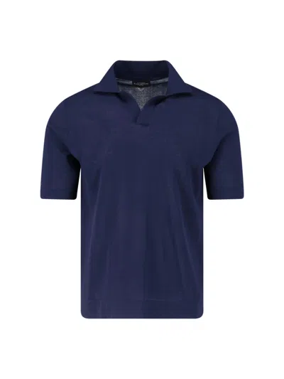 Ballantyne Cotton Polo In Blue