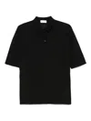 Ballantyne Ultralight Cotton Polo Shirt In Black