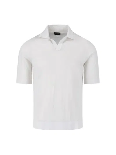 Ballantyne Cotton Polo In White