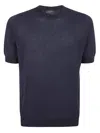 Ballantyne Short Sleeve Pullover In Blue