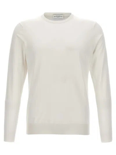 Ballantyne Cotton Sweater In White
