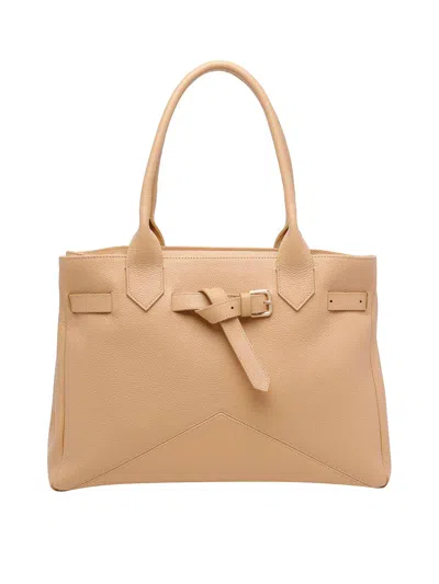 Ballantyne Cream Kate Shoulder Bag In Sand