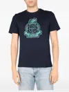 Ballantyne Crest-print T-shirt In Blue