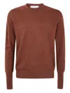 Ballantyne Crew-neck Cashmere Sweater In Brown