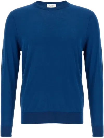 Ballantyne Crew-neck Long-sleeve Pullover In Blue