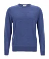 Ballantyne R Neck Sweaters And Cardigans In Blue