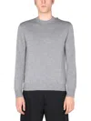 Ballantyne R Neck Pullover In Grey
