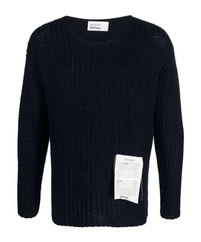 BALLANTYNE CREW-NECK WAFFLE-KNIT JUMPER