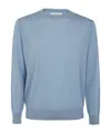 Ballantyne Round Neck Pullover In Blue