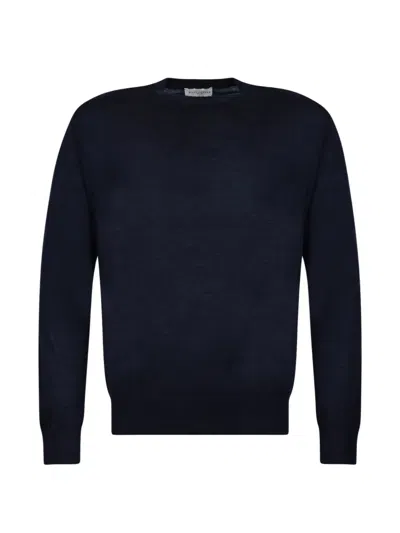 Ballantyne Crew-neck Cashmere Sweater In Blue