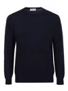 Ballantyne R Neck Sweaters And Cardigans In Blue